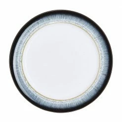 Outlet 🧨 Halo Wide Rimmed Blue Dinner Plate by Denby ❤️