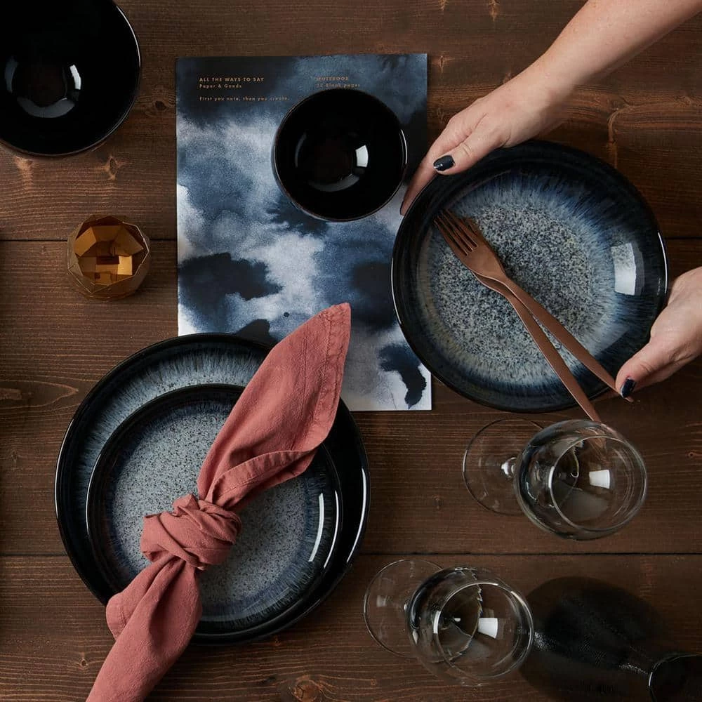 Buy ๐ Halo 4-Piece Contemporary Blue Clay Dinnerware Set (Service for 1) by Denby ๐ - Image 8