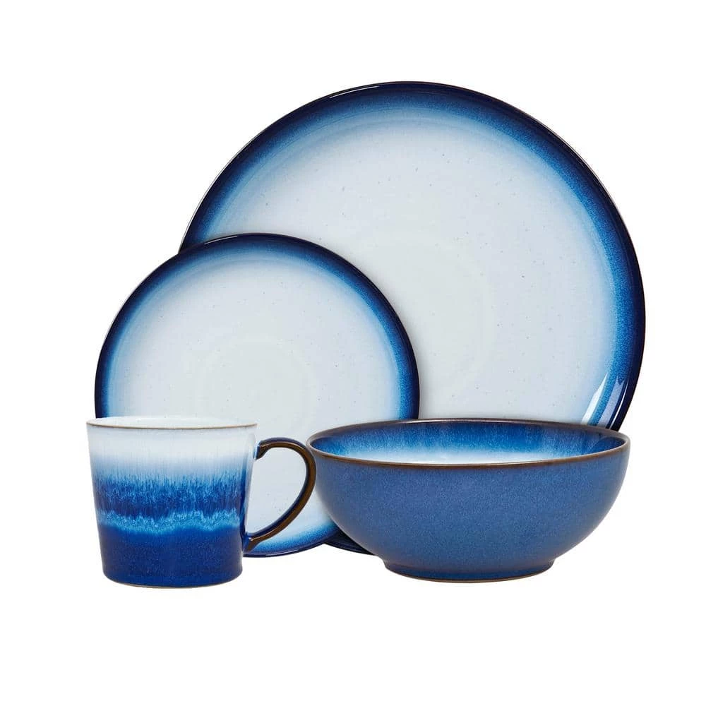 Buy ๐ Blue Haze 4 -Piece Set (Service for 1) by Denby โ