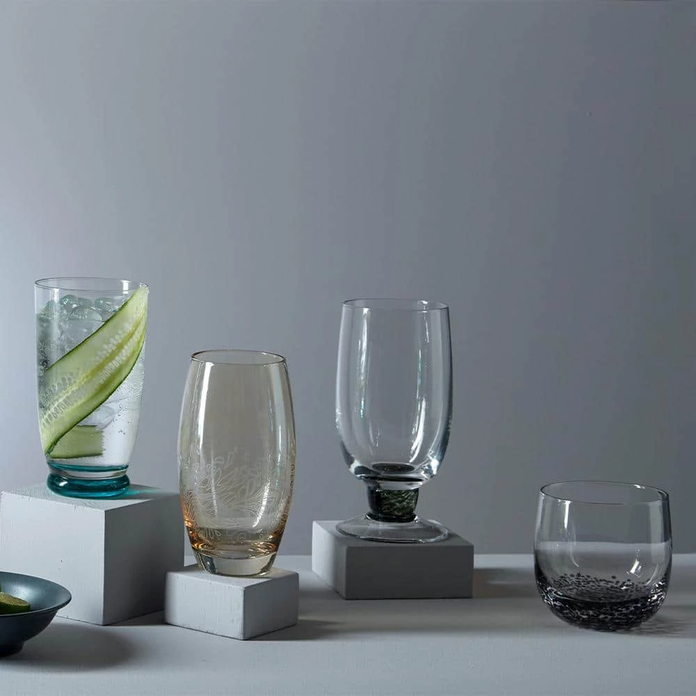 Buy ❤️ Jet 15.21 oz. Clear/Green Glass Tumblers (Set of 2) by Denby ❤️ - Image 3