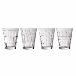 Best reviews of 🔥 Dressed Up 4-Piece Glass Tumbler Set Assorted Designs by Villeroy & Boch 🌟