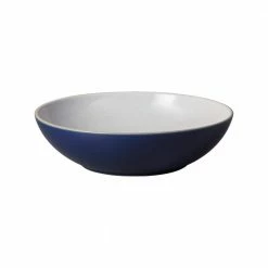 Hot Sale ⭐ Elements Dark Blue 10 in. Stoneware Serving Bowl 67.6 oz. by Denby 😉