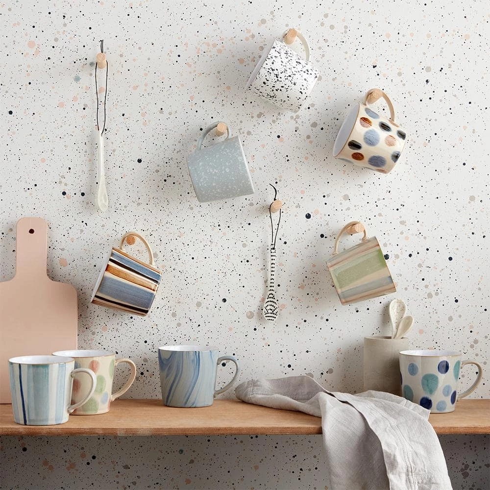 New π 13.52 oz. Multi-Colored Stoneware Pastel Coffee Mug Set 2-Piece by Denby βοΈ - Image 4