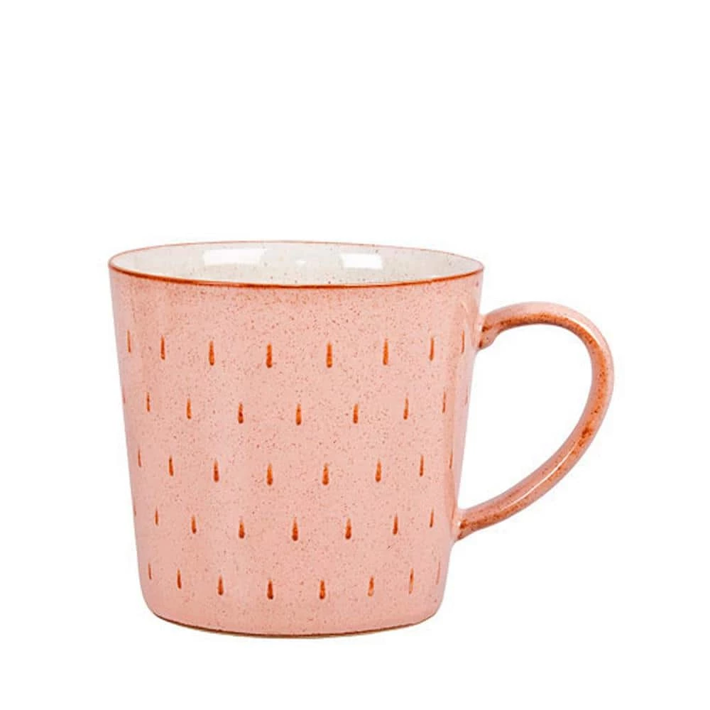 Best Pirce โ Piazza 13.52 oz. Coral Stoneware Cascade Coffee Mug by Denby ๐