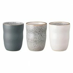 Cheap 😍 3-Piece 9.29 oz. Studio Grey Handleless Coffee Mug Set by Denby 🎁