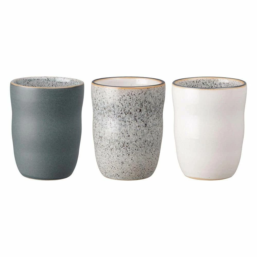 Cheap 😍 3-Piece 9.29 oz. Studio Grey Handleless Coffee Mug Set by Denby 🎁