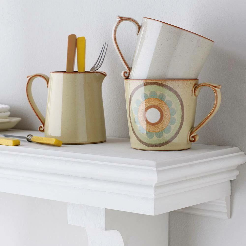 Cheap 💯 Heritage Veranda 13.18 oz. Off-White Stoneware Large Coffee Mug by Denby 👏 - Image 4