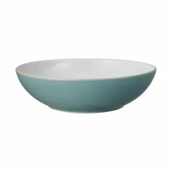 Best Sale ❤️ Elements Fern Green 10 in. Stoneware Serving Bowl 67.6 oz. by Denby 🎉