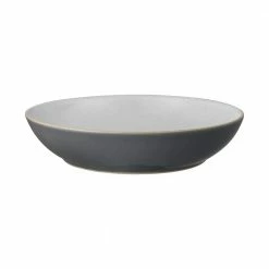 Promo 👏 Elements Fossil Grey Stoneware Pasta Bowl 35.5 fl. oz. by Denby 🎁