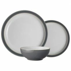 Cheap ❤️ Elements Fossil Grey 3 -Piece Set (Service for 1) by Denby 👏