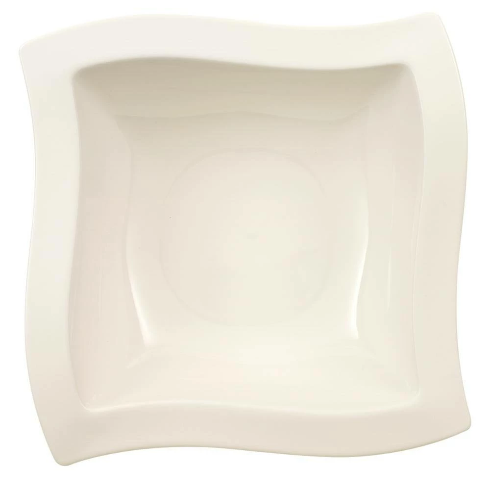Coupon 😉 New Wave White Porcelain 13 in. Square Salad Bowl by Villeroy & Boch 🥰 - Image 5