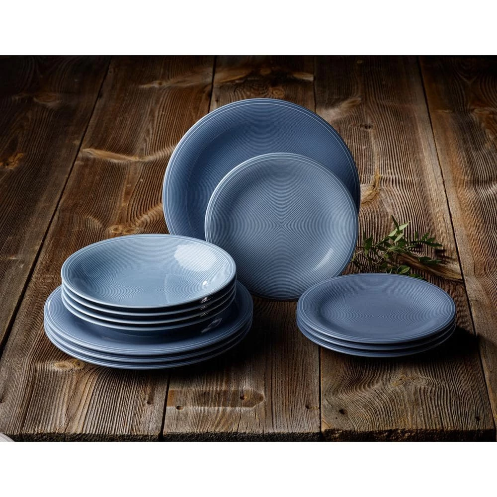 Outlet โญ Color Loop Horizon 12-piece Porcelain Dinnerware Set by Villeroy & Boch โญ - Image 2