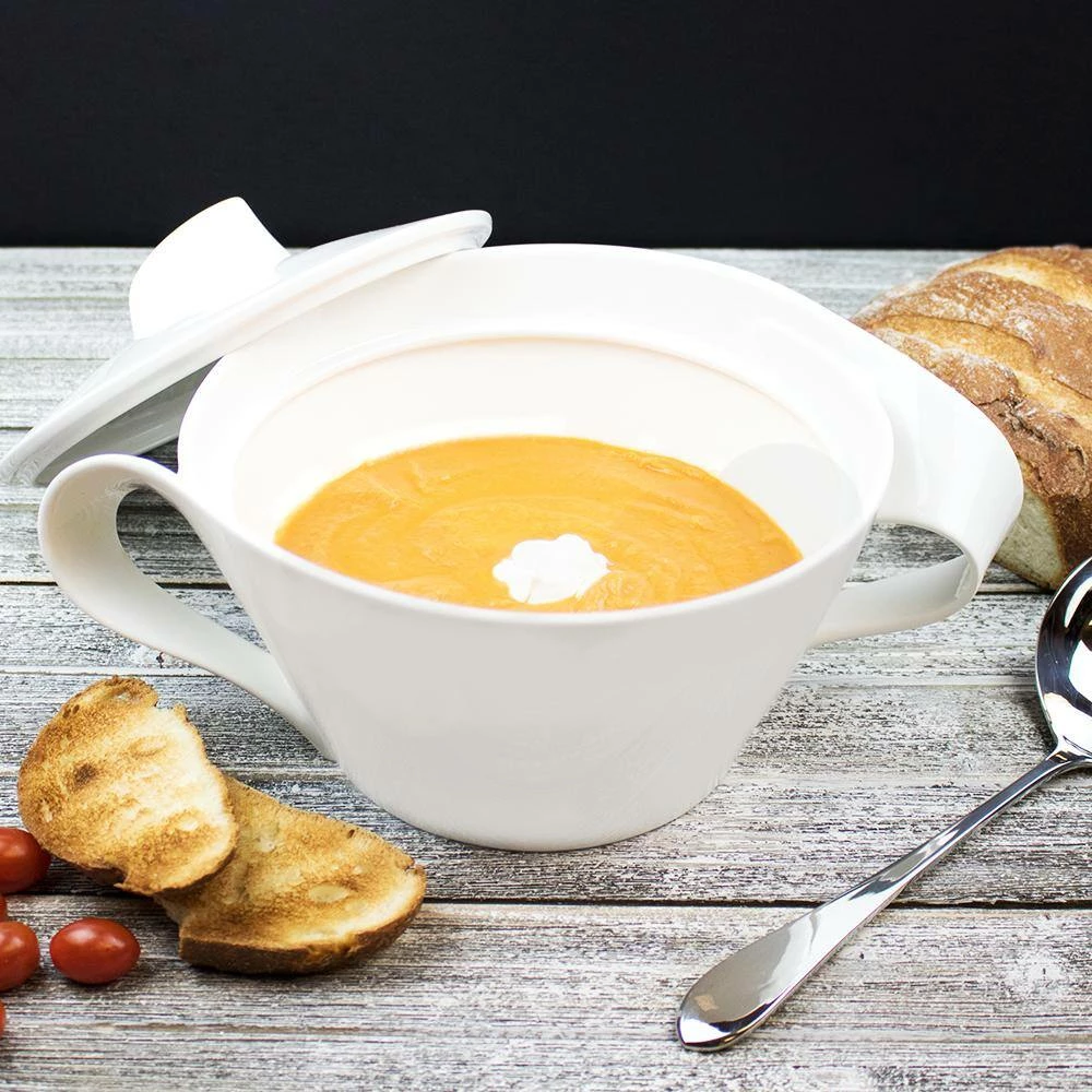 Cheapest ๐ New Wave White Porcelain Covered Vegetable Bowl by Villeroy & Boch โจ - Image 3