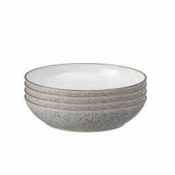 Best reviews of 🧨 Studio Grey/White Stoneware 34.5 fl. oz. Pasta Bowl (Set of 4) by Denby 🎉