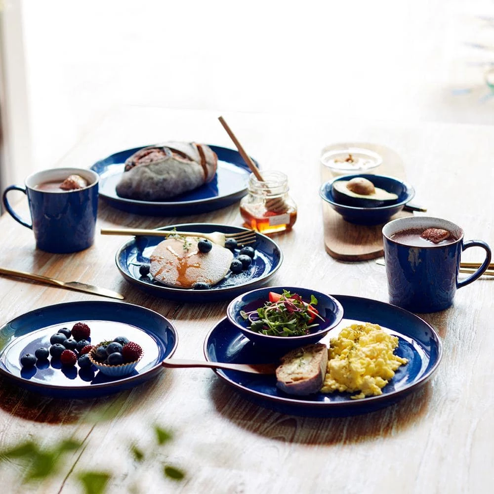 Budget 🔔 4-Piece Imperial Blue Coupe Dinnerware Set by Denby 🌟 - Image 6