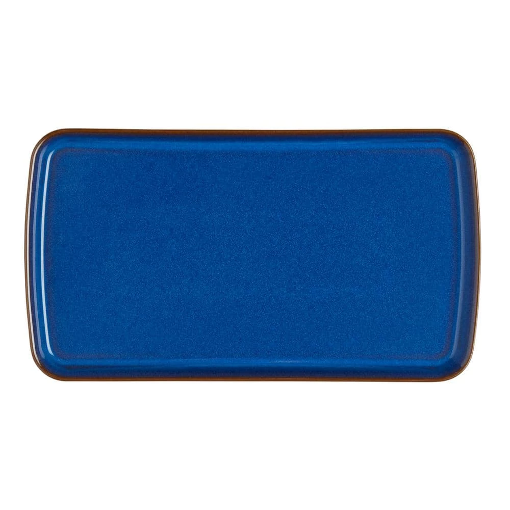 Buy ๐ Imperial Blue Rectangular Platter by Denby โค๏ธ