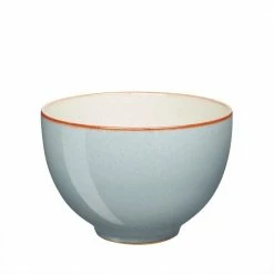 Deals 🤩 Heritage Terrace Stoneware 30.43 fl. oz. Light Blue Deep Noodle Bowl by Denby ✨