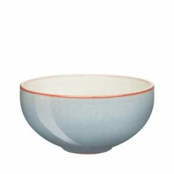 Budget 🎉 Heritage Terrace Stoneware 41.25 fl. oz. Light Blue Large Noodle Bowl by Denby 🔥