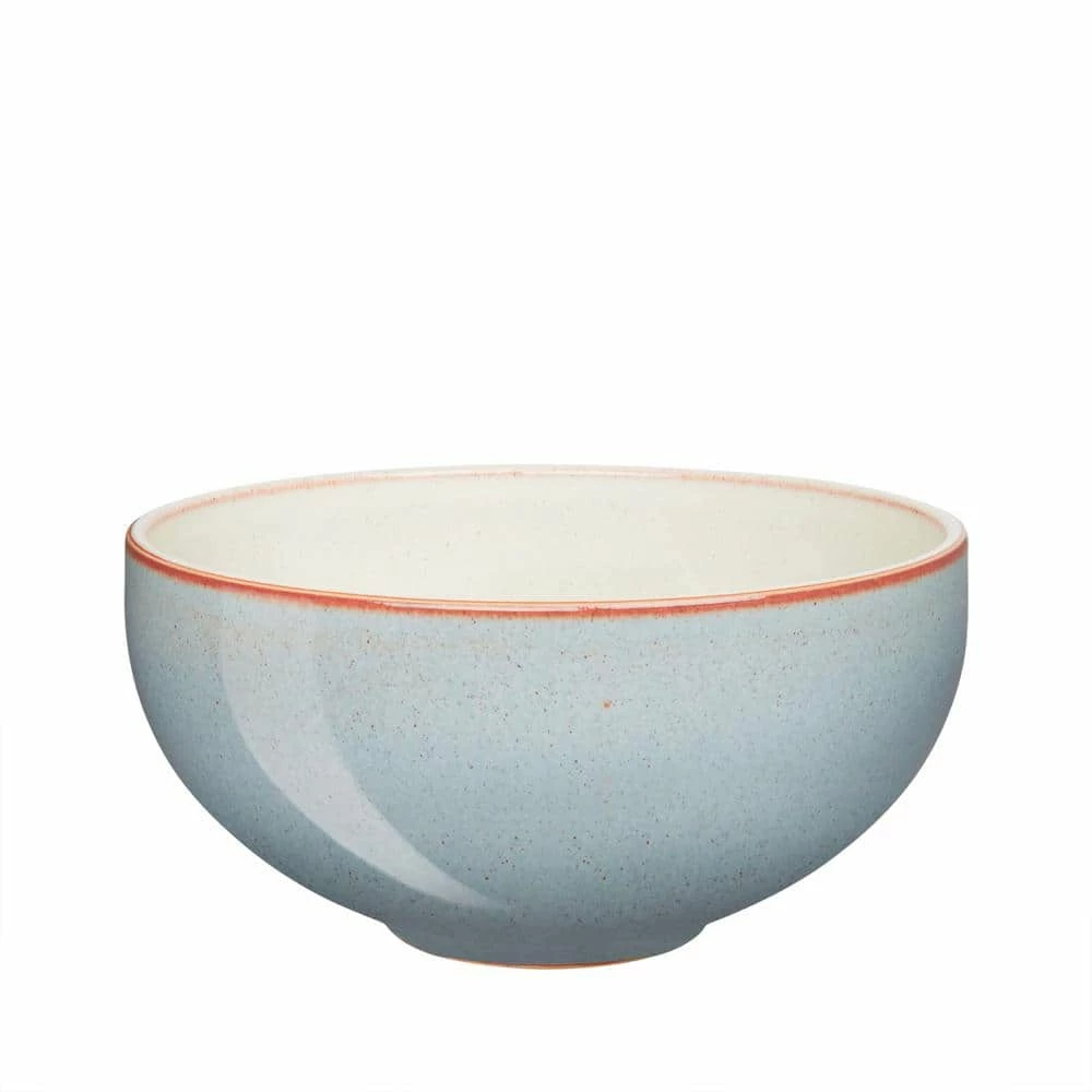 Budget 🎉 Heritage Terrace Stoneware 41.25 fl. oz. Light Blue Large Noodle Bowl by Denby 🔥