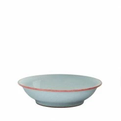 Budget 💯 Heritage Terrace Stoneware 10.82 fl. oz. Light Blue Medium Shallow Bowl by Denby ⭐