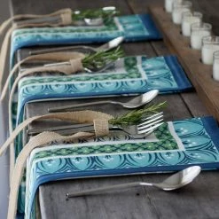 Budget 🎁 Casale Blu 21 in. W x 21 in. L in Multi-Color Napkins (Set of 4) by Villeroy & Boch 🤩