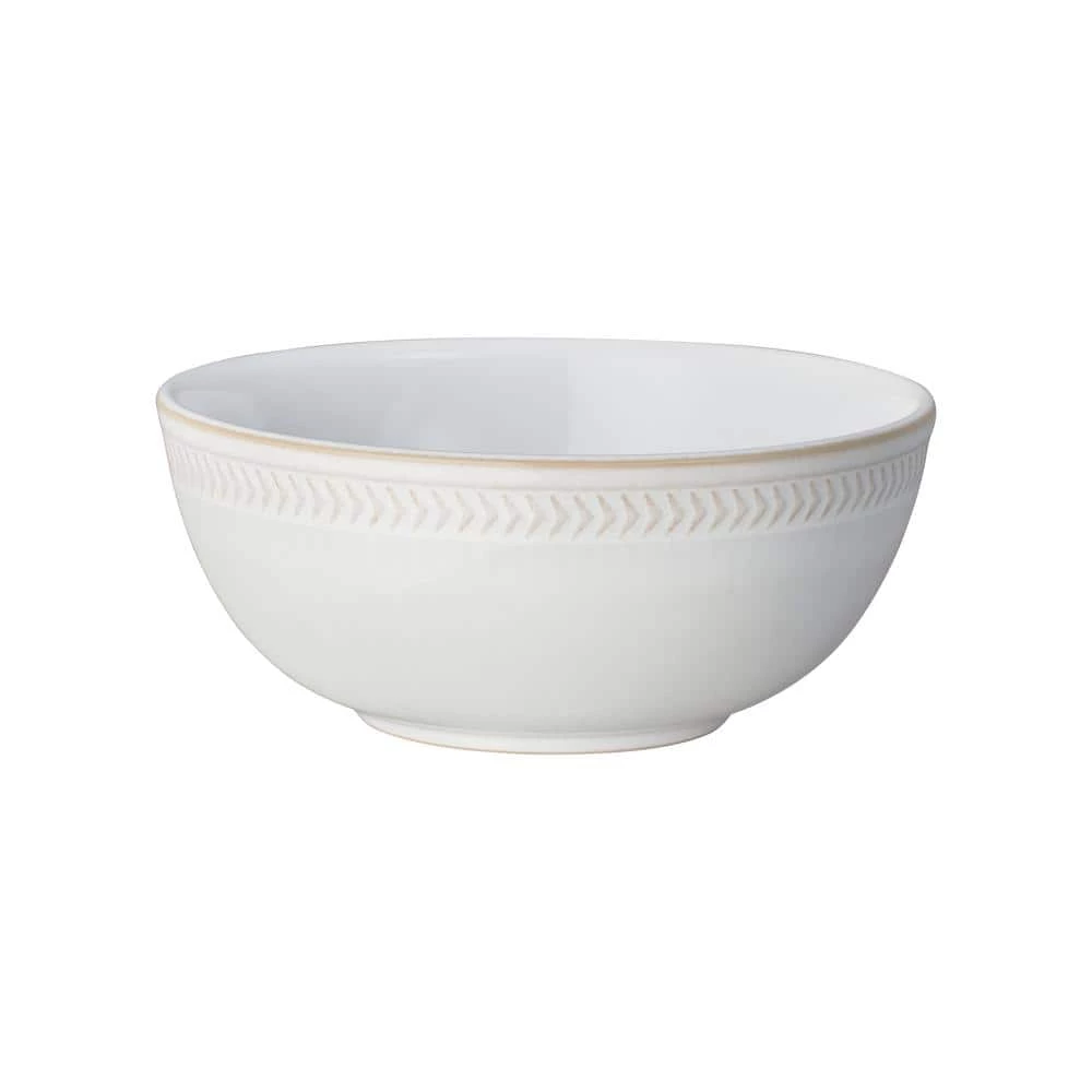 Outlet ๐ฏ Natural Canvas Textured Stoneware Cereal Bowls 25 fl. oz. (Set of 4) by Denby โ๏ธ - Image 2