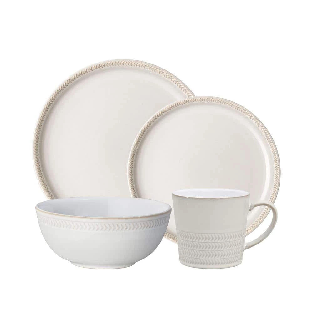 Coupon ๐ Natural Canvas Coupe 4 -Piece Set (Service for 1) by Denby ๐ฅฐ