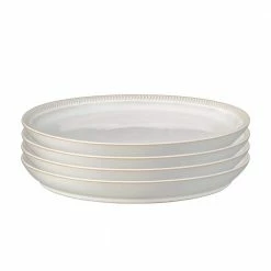 Top 10 🎉 Natural Canvas Off-White Textured Coupe Dinner Plate (Set of 4) by Denby ⌛
