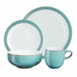 Wholesale ๐คฉ Azure 4-Piece Turquoise Dinnerware Set by Denby ๐