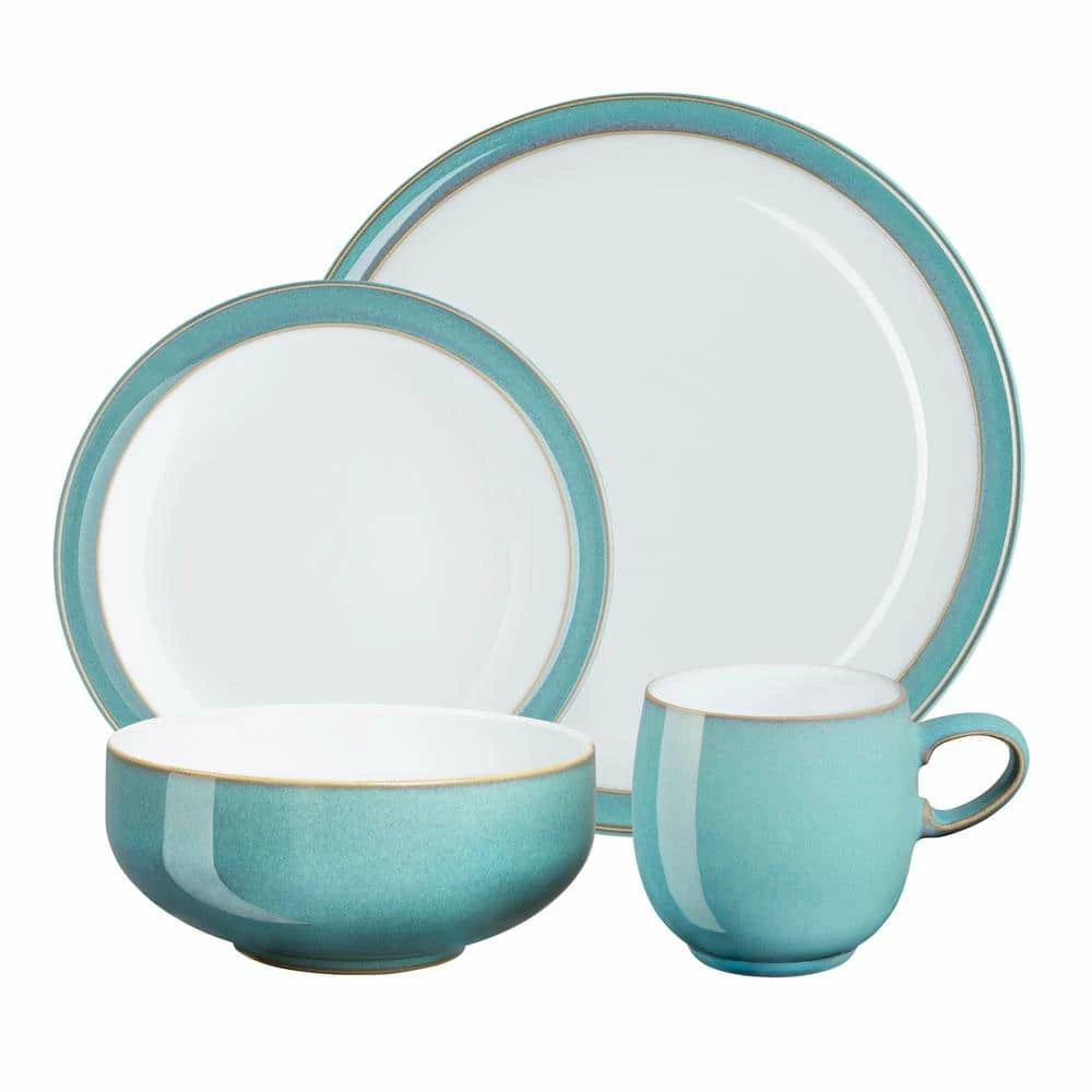 Wholesale ๐คฉ Azure 4-Piece Turquoise Dinnerware Set by Denby ๐