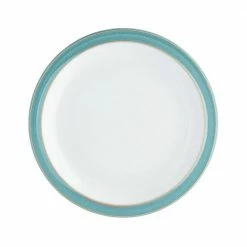 Best deal 👍 Azure Turquoise Round Salad Plate by Denby ⭐