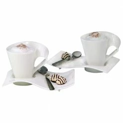 Hot Sale ๐ New Wave Caffe 11.75 oz. White Coffee Set (6-Piece Set) by Villeroy & Boch โ