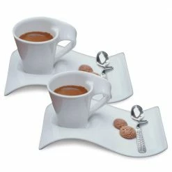 Wholesale ✨ New Wave Caffe White 2.5 oz. Espresso for 2 (6-Piece Set) by Villeroy & Boch 😍