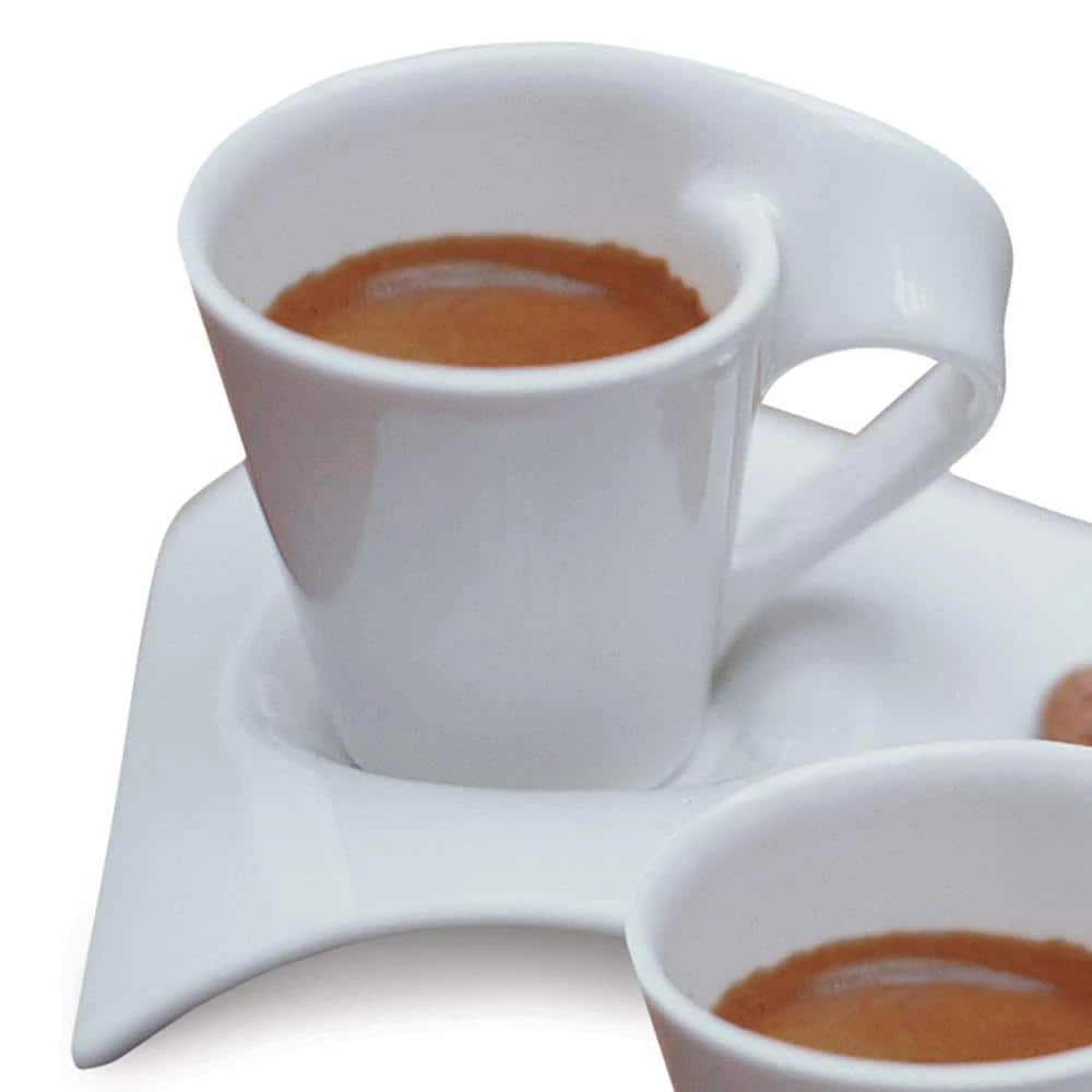 Wholesale โจ New Wave Caffe White 2.5 oz. Espresso for 2 (6-Piece Set) by Villeroy & Boch ๐ - Image 2