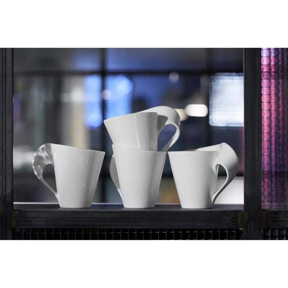 Outlet ๐ New Wave Caffe 11.75 oz. White Porcelain Mug by Villeroy & Boch ๐ - Image 5