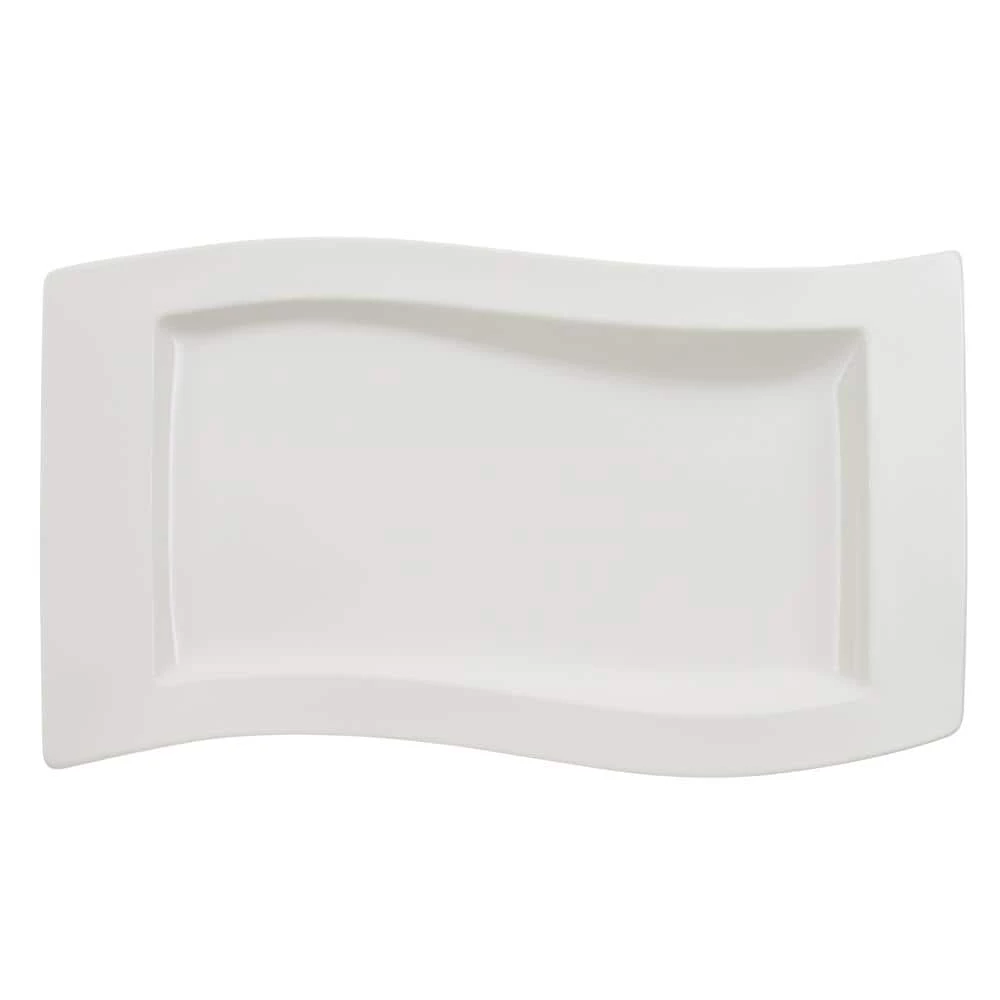 Best deal ๐ NewWave White Porcelain 19.5 in. Rectangular Platter by Villeroy & Boch ๐
