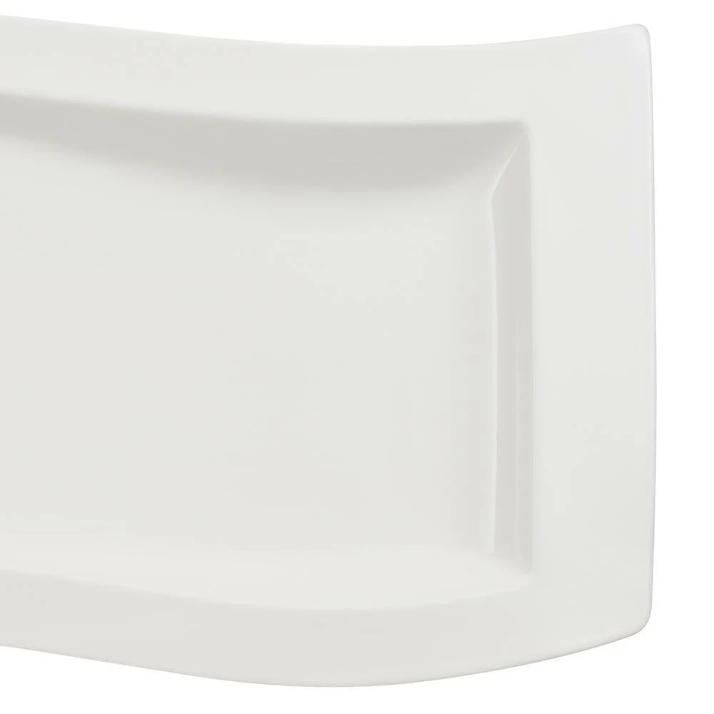 Best deal ๐ NewWave White Porcelain 19.5 in. Rectangular Platter by Villeroy & Boch ๐ - Image 2