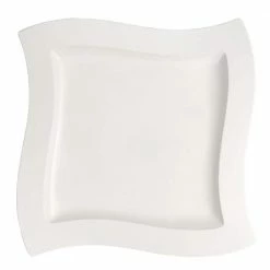Deals 🌟 New Wave White Porcelain 13 in. Square Platter by Villeroy & Boch 🔥