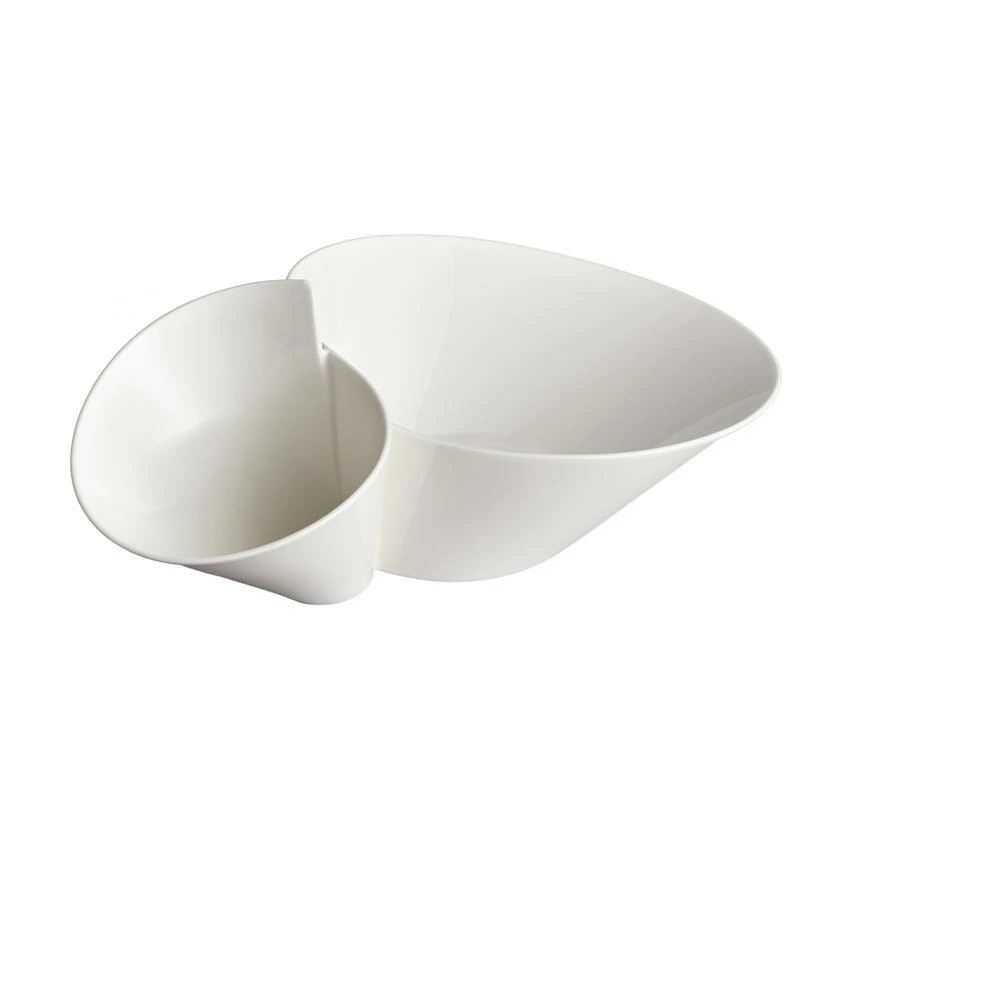 Cheap โ๏ธ New Wave White Porcelain Chip and Dip Bowl by Villeroy & Boch โ๏ธ - Image 5