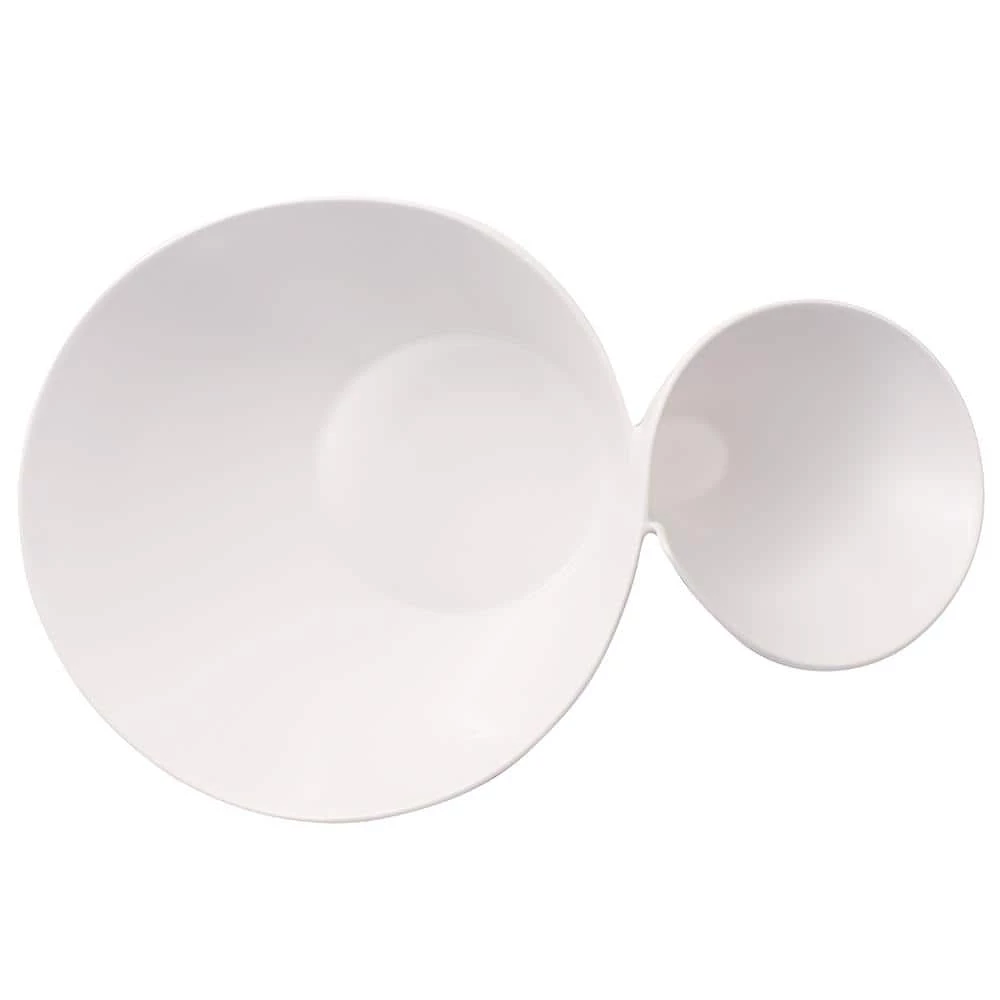 Cheap โ๏ธ New Wave White Porcelain Chip and Dip Bowl by Villeroy & Boch โ๏ธ - Image 3