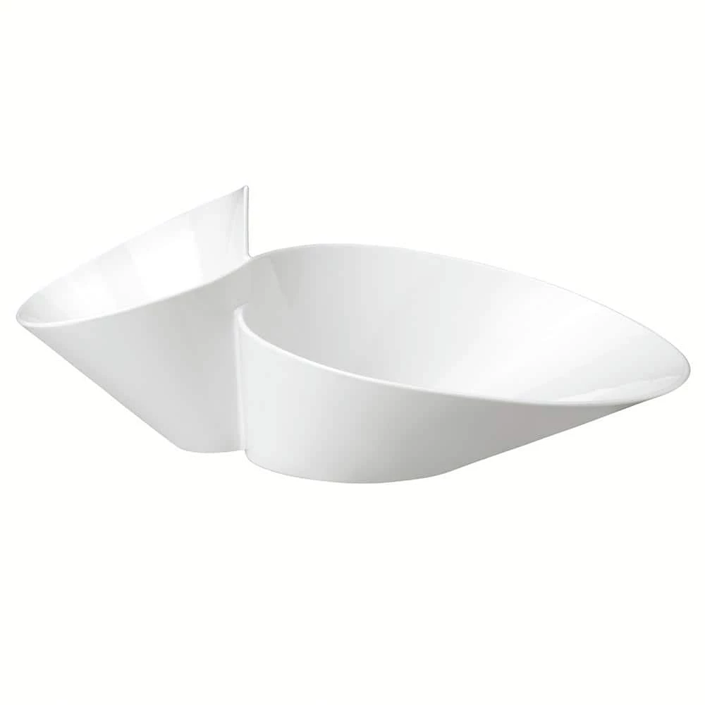 Cheap โ๏ธ New Wave White Porcelain Chip and Dip Bowl by Villeroy & Boch โ๏ธ