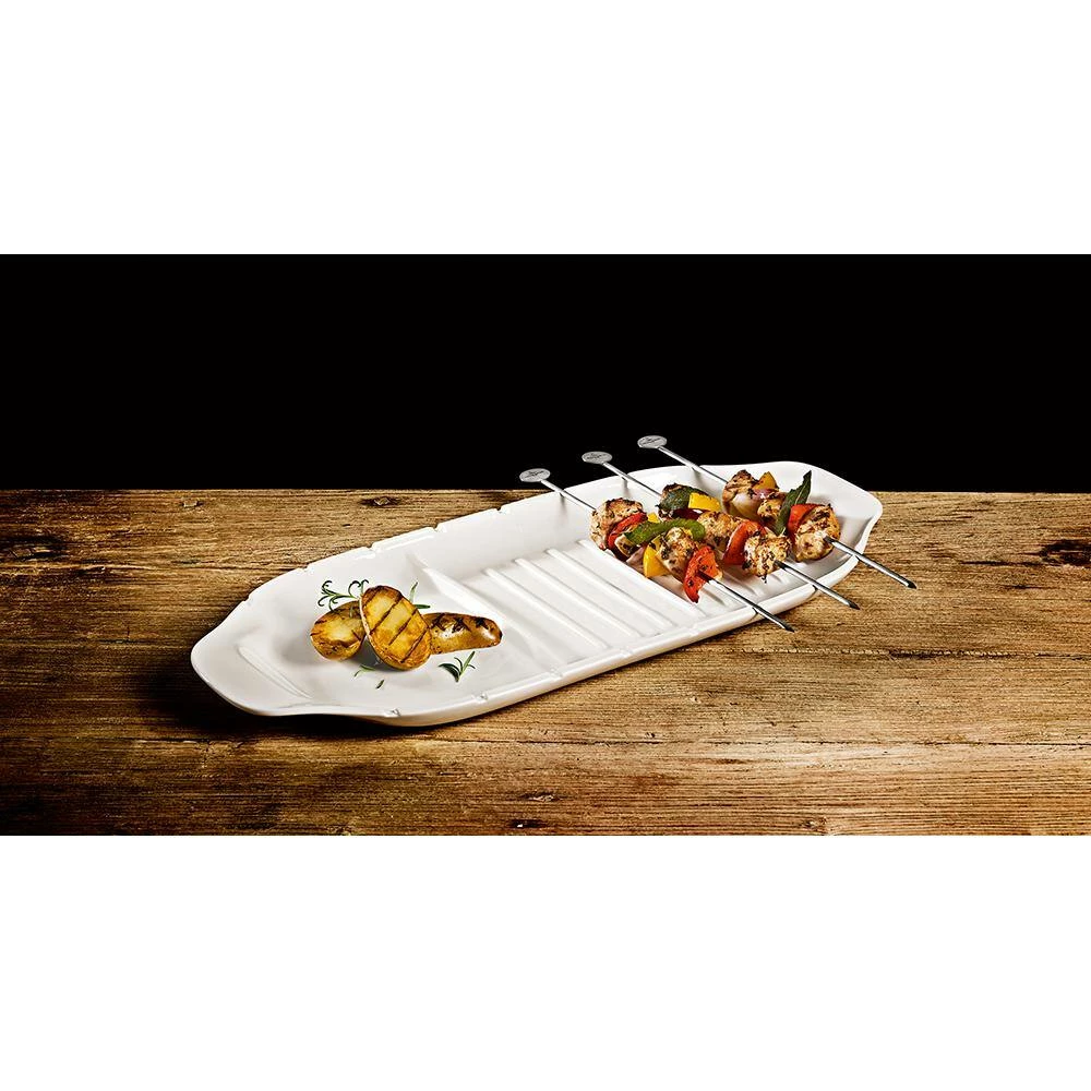 Flash Sale ๐ BBQ Passion White XL Porcelain Kebab Platter by Villeroy & Boch ๐คฉ - Image 2