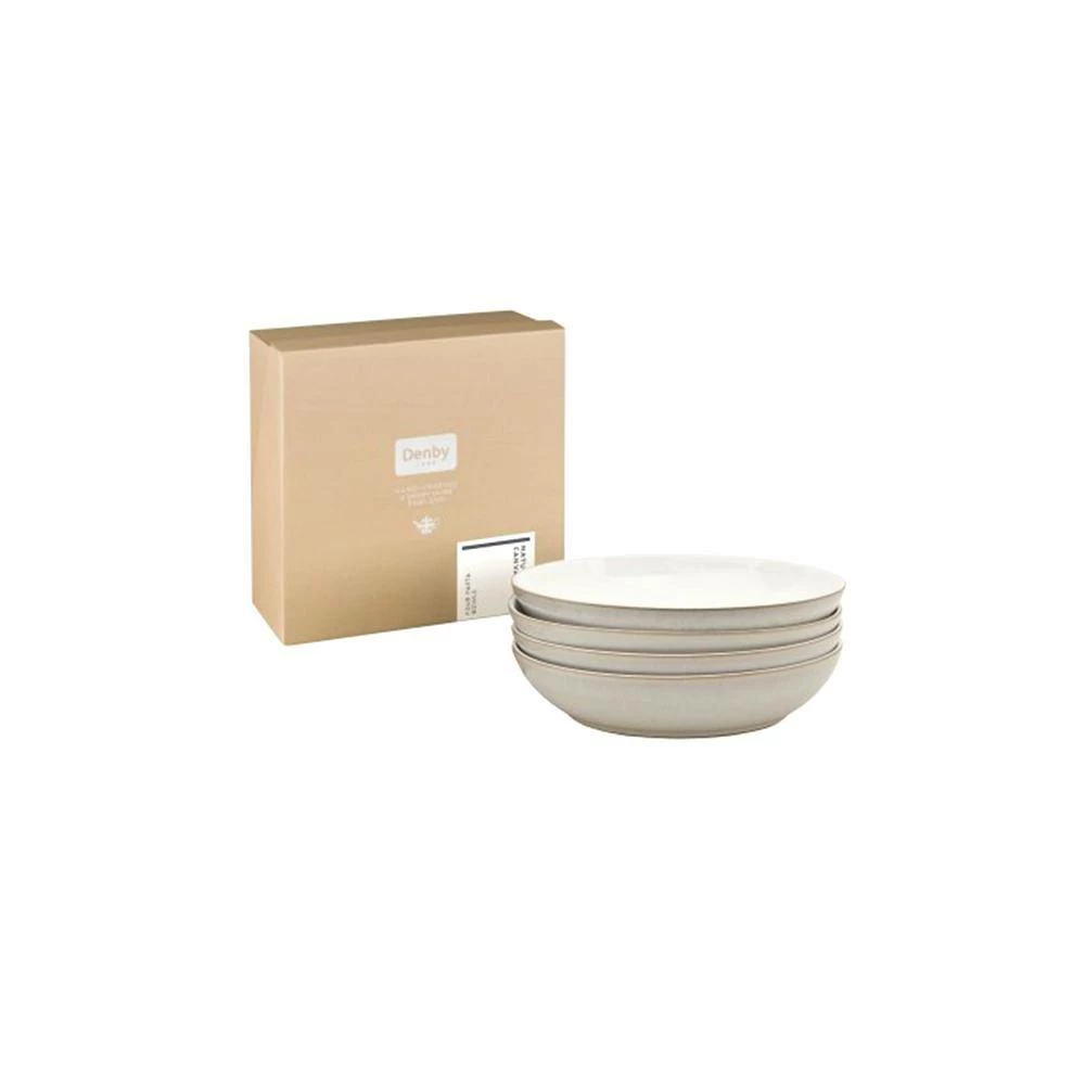 Outlet ๐ฅ Natural Canvas White Pasta Bowl (Set of 4) by Denby ๐ - Image 3