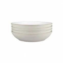 Outlet ๐ฅ Natural Canvas White Pasta Bowl (Set of 4) by Denby ๐