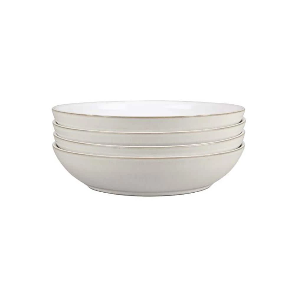 Outlet ๐ฅ Natural Canvas White Pasta Bowl (Set of 4) by Denby ๐