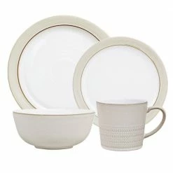 Best Sale 🔥 Natural Canvas White Place Setting Set (4-Piece) by Denby ⭐