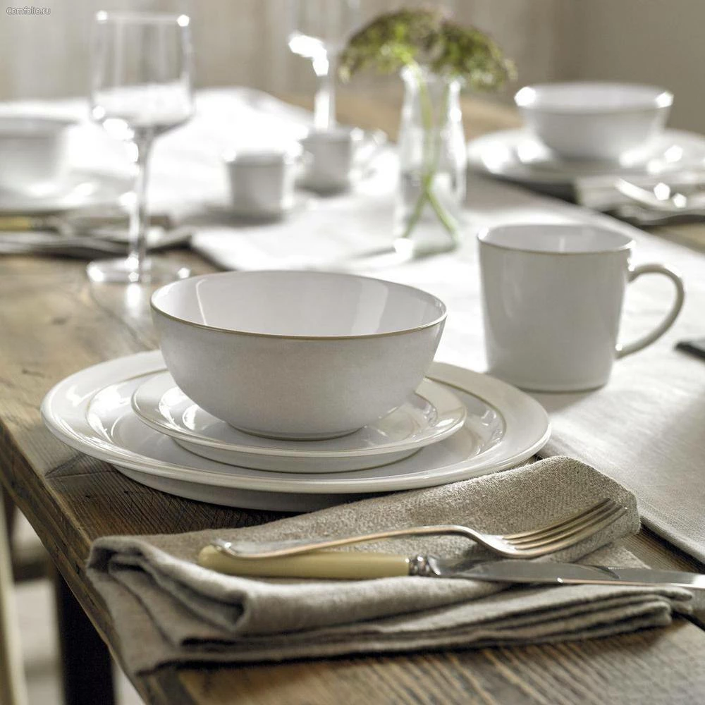 Wholesale ๐ฏ Natural Canvas White Dinner Plate by Denby ๐ - Image 3
