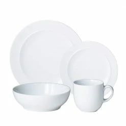 Deals โจ 4-Piece White Dinnerware Set by Denby ๐ฅฐ