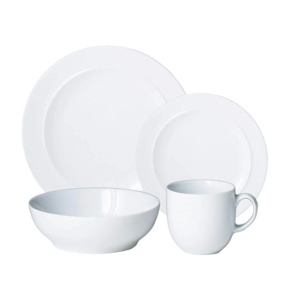 Deals ✨ 4-Piece White Dinnerware Set by Denby 🥰
