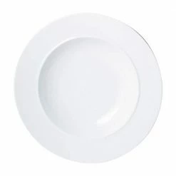 Outlet 💯 White Porcelain Extra Large Wide Rimmed Bowl by Denby 🔥